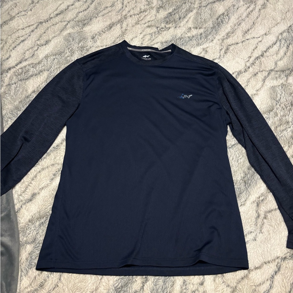 Men’s Long Sleeve Navy Performance Shirt